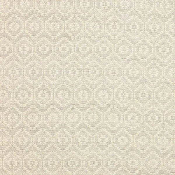 Arran Fabric - Silver by black-grey geometric woven fabric from Colefax & Fowler