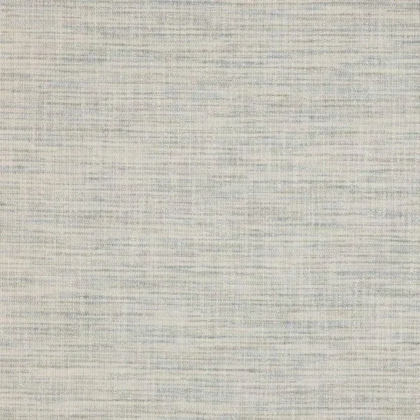 Irving Fabric - Silver by blue plain woven fabric from Colefax & Fowler