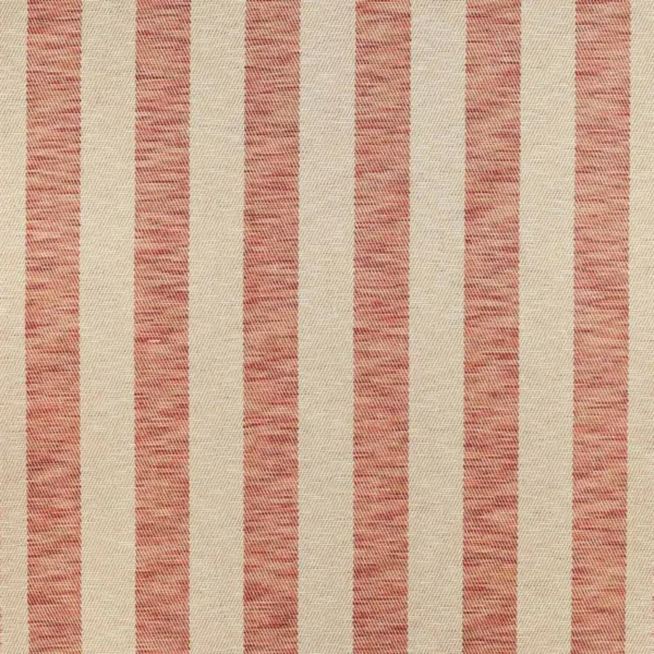 Kenyon Stripe Fabric - Red by red striped woven fabric from Colefax & Fowler