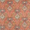 red botanical velvet-chenille fabric from Colefax & Fowler