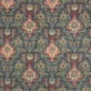 blue botanical velvet-chenille fabric from Colefax & Fowler