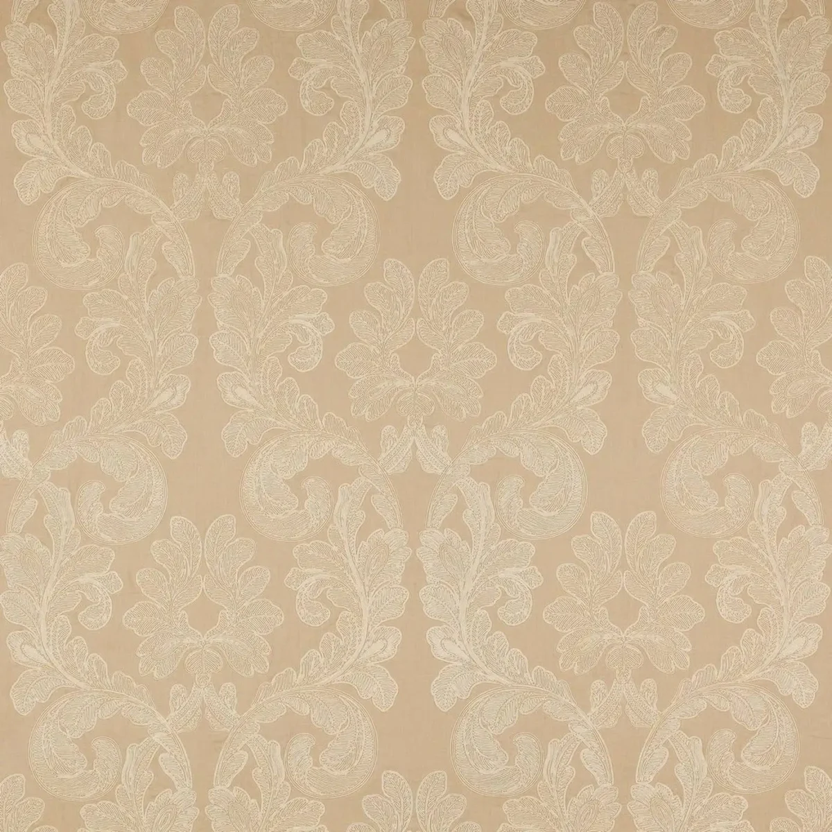 Palazzo Fabric - Gold by yellow botanical embroideried fabric from Colefax & Fowler