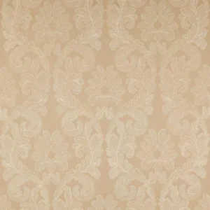 yellow botanical embroideried fabric from Colefax & Fowler