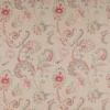black-grey botanical embroideried fabric from Colefax & Fowler