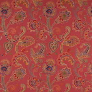 multicolour botanical embroideried fabric from Colefax & Fowler