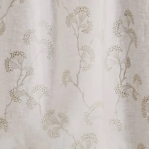 white botanical voile-sheer fabric from Colefax & Fowler
