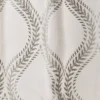 black-grey botanical voile-sheer fabric from Colefax & Fowler