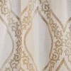 white contemporary embroideried fabric from Colefax & Fowler