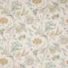 blue botanical linen fabric from Colefax & Fowler
