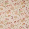 red botanical linen fabric from Colefax & Fowler