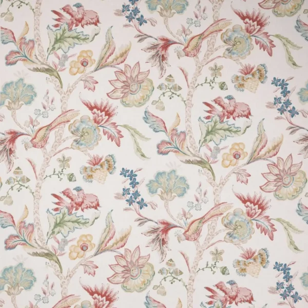 Belvedere Fabric - Pink / Green by plantation shutters belvedere