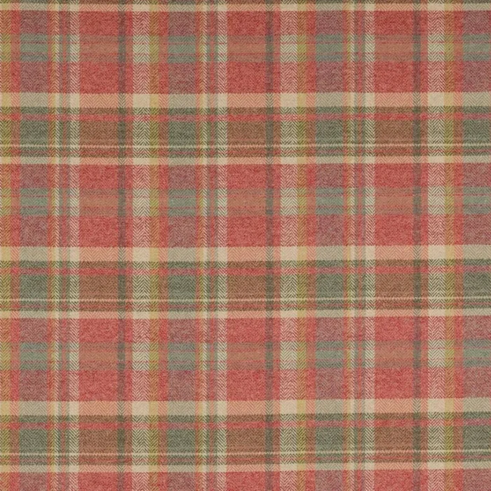 Magnus Plaid Fabric - Red / Green swatch