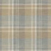 blue checked woven fabric from Colefax & Fowler