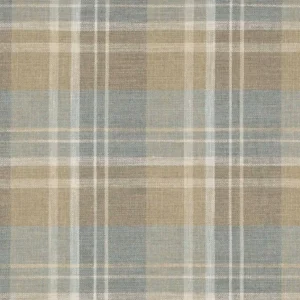 blue checked woven fabric from Colefax & Fowler