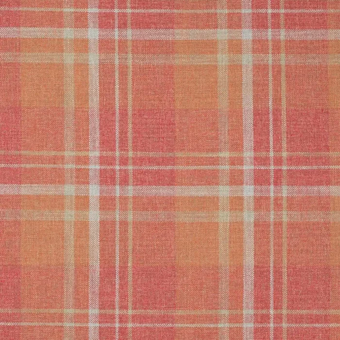 Donovan Plaid Fabric - Red swatch