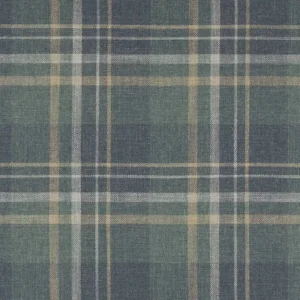 blue checked woven fabric from Colefax & Fowler