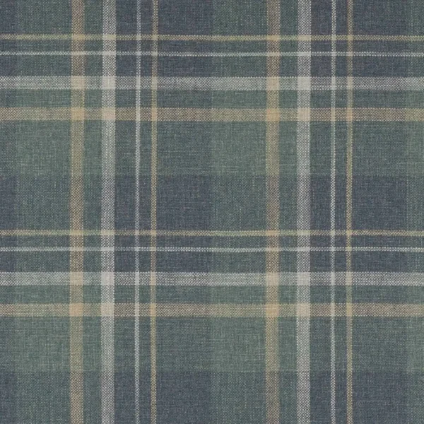 blue checked woven fabric from Colefax & Fowler