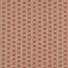 red geometric jacquard fabric from Colefax & Fowler