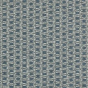 black-grey geometric jacquard fabric from Colefax & Fowler