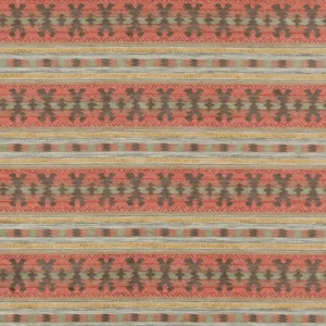 multicolour traditional jacquard fabric from Colefax & Fowler
