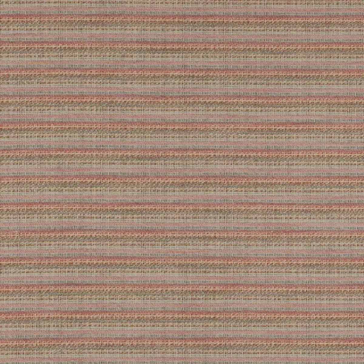 Hamlin Fabric - Pink / Sienna by multicolour striped cotton fabric from Colefax & Fowler