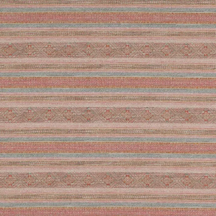 Silas Fabric - Pink / Sienna swatch