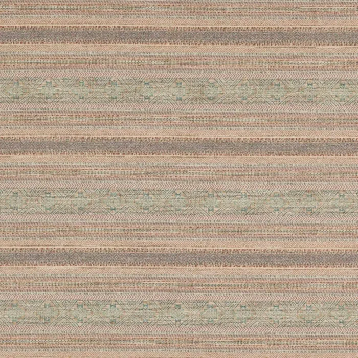 Silas Fabric - Aqua / Taupe swatch