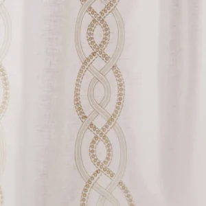 white contemporary cotton fabric from Colefax & Fowler