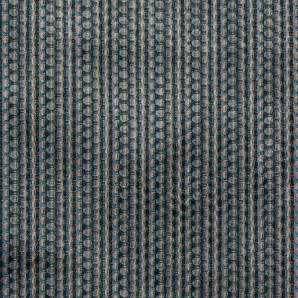 blue contemporary velvet-chenille fabric from Colefax & Fowler