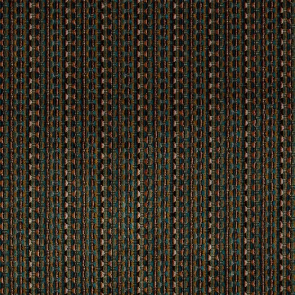 Fitzroy Fabric - Teal by green contemporary velvet-chenille fabric from Colefax & Fowler
