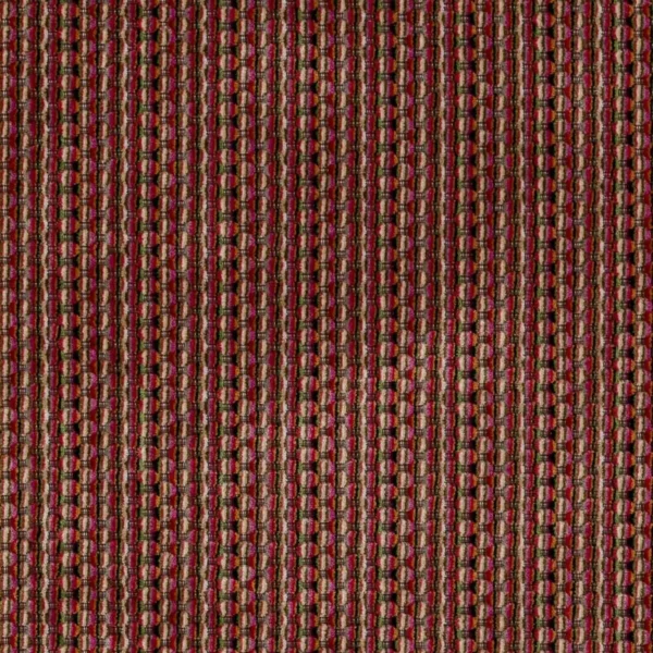 Fitzroy Fabric - Red by multicolour contemporary velvet-chenille fabric from Colefax & Fowler