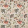 blue botanical embroideried fabric from Colefax & Fowler