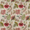 multicolour botanical embroideried fabric from Colefax & Fowler