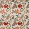 multicolour botanical embroideried fabric from Colefax & Fowler