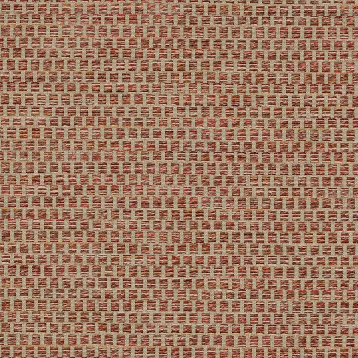 red contemporary jacquard fabric from Colefax & Fowler