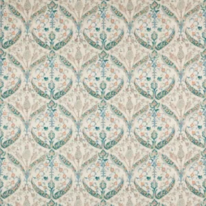 blue traditional linen fabric from Colefax & Fowler