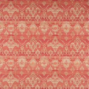 red traditional linen fabric from Colefax & Fowler