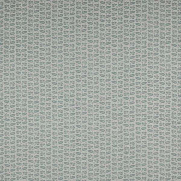 Leaf Stripe Fabric - Old Blue by blue botanical linen fabric from Colefax & Fowler