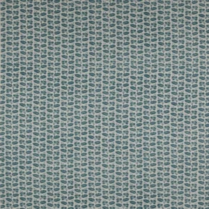 blue botanical linen fabric from Colefax & Fowler