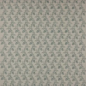 blue botanical linen fabric from Colefax & Fowler