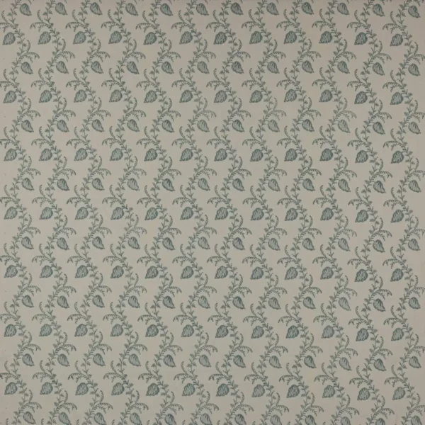 Felicity Fabric - Old Blue by blue botanical linen fabric from Colefax & Fowler