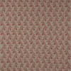 red botanical linen fabric from Colefax & Fowler