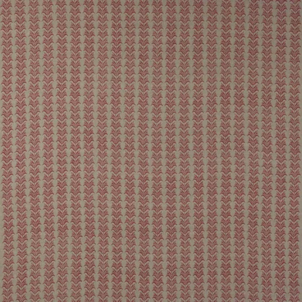 Birch Stripe Fabric - Red by red botanical linen fabric from Colefax & Fowler