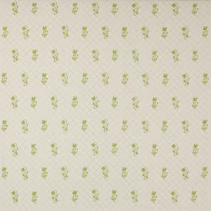 green botanical linen fabric from Colefax & Fowler