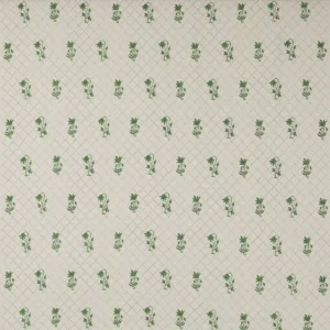 green botanical linen fabric from Colefax & Fowler