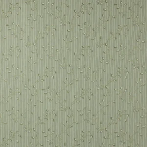 green botanical embroideried fabric from Colefax & Fowler