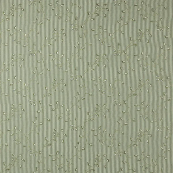 Colyton Fabric - Sage Green by green botanical embroideried fabric from Colefax & Fowler