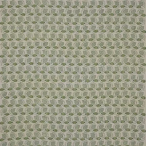 green botanical linen fabric from Colefax & Fowler