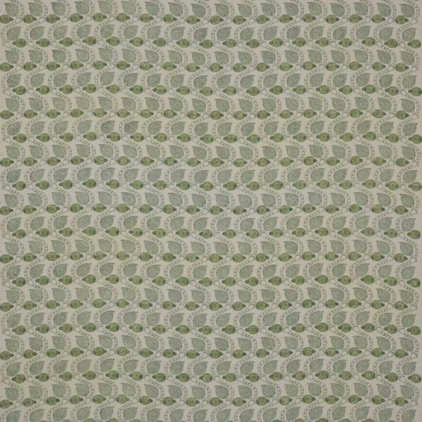 green botanical linen fabric from Colefax & Fowler