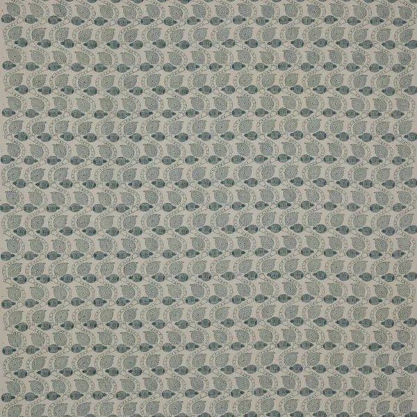 Ashmead Fabric - Old Blue by blue botanical linen fabric from Colefax & Fowler